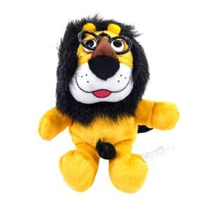 Hubert Lion Plush 8" w/ Glasses Harris Bank 2007 Animal Fair Stuffed Toy